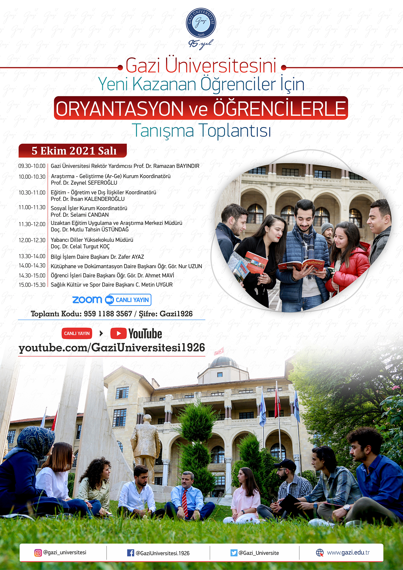 oryantasyon ve öğrencilerle tanışma